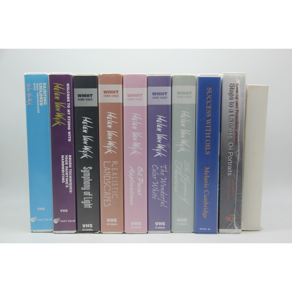Lot of Helen Van Wyk/Melanie Cambridge/Perri Sparks- 10 VHS Tapes Oil Paint